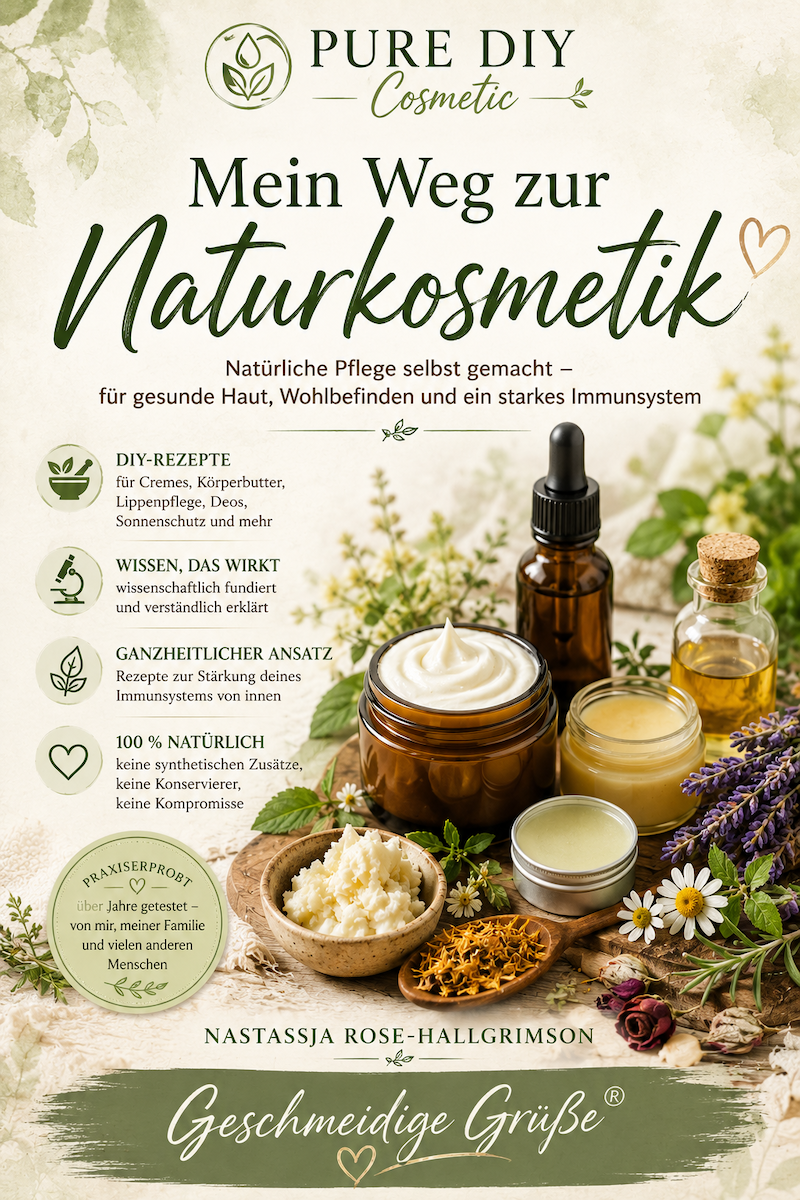 Buchcover: Mein Weg zur Naturkosmetik – Meine persönlichen Rezepte – weiter entwickelt, erprobt, für dich getestet